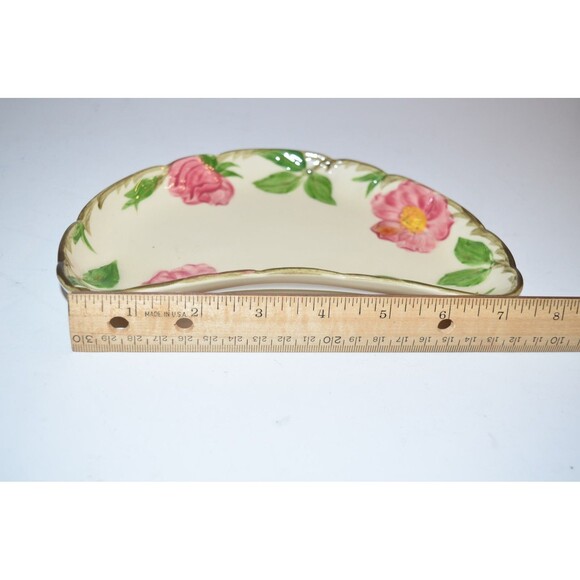 Vtg Franciscan Desert Rose Crescent Bone Dish Side Plate Gladding McBean USA - Picture 5 of 6